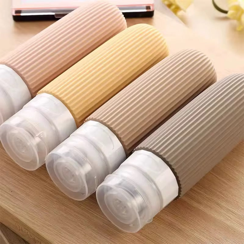 Silicone travel bottle set